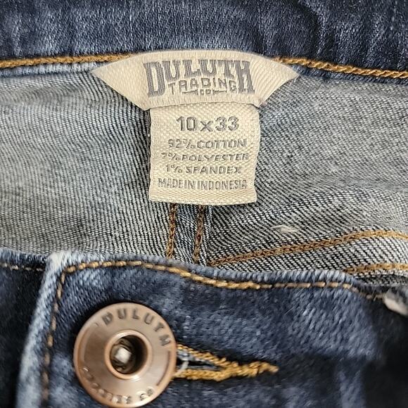 Duluth Trading Women’s Jeans Dark Wash Size 10x33 Straight Leg Denim - Picture 6 of 7